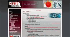Desktop Screenshot of nphl.org